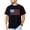 Black Shirt, variant on Red White & Blue American Flag Golf Shirt for Men Patriotic USA Flag Tee for Golfer Black Shirt Adult Small