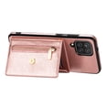 thumbnail image 4 of Decase for Samsung Galaxy A12 5G Case with Card Holder,Slim Envelope Crossbody Lanyard Flip Magnetic Folding Purse Protective Back Case with Zipper Pocket Kickstand Shoulder Strap for Women,Rosegold, 4 of 5