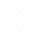 thumbnail image 3 of Raindrops 10Pcs Shower Ring for Bathroom Clear Acrylic Easy to Use, 3 of 8