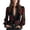 Black, variant on Elara Women's 2026 Spring Summer Velvet Lace Boho Party Blouse Fashion Elegant Long Sleeve Paisley Print Shirt for Women