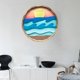 thumbnail image 5 of Novel Wood Wall Hanging Round Panel Hall Hallway Bar Front Door Window Pendants Wedding Halloween Decoration , Soledad Decoraciones colgantes de la pared, 5 of 7