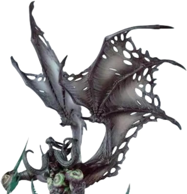 Illidan Figure Demon Form Illidan Stormrage Anime Figures 20cm/7.9inch Handmade PVC Cartoon Manga Game Character Model Decoration Craft Gift