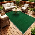 thumbnail image 2 of Koeckritz Rugs Grizzly Grass Fern Green Indoor/Outdoor Turf Area Rug, 9' x 11', 2 of 8