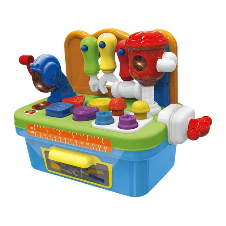 PETSOLA Interactive Tool Bench Toy Construction Workbench Toy Kids