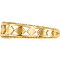 thumbnail image 4 of 14K Yellow Gold Diamond Shapes Toe Ring Made In United States r548, 4 of 5