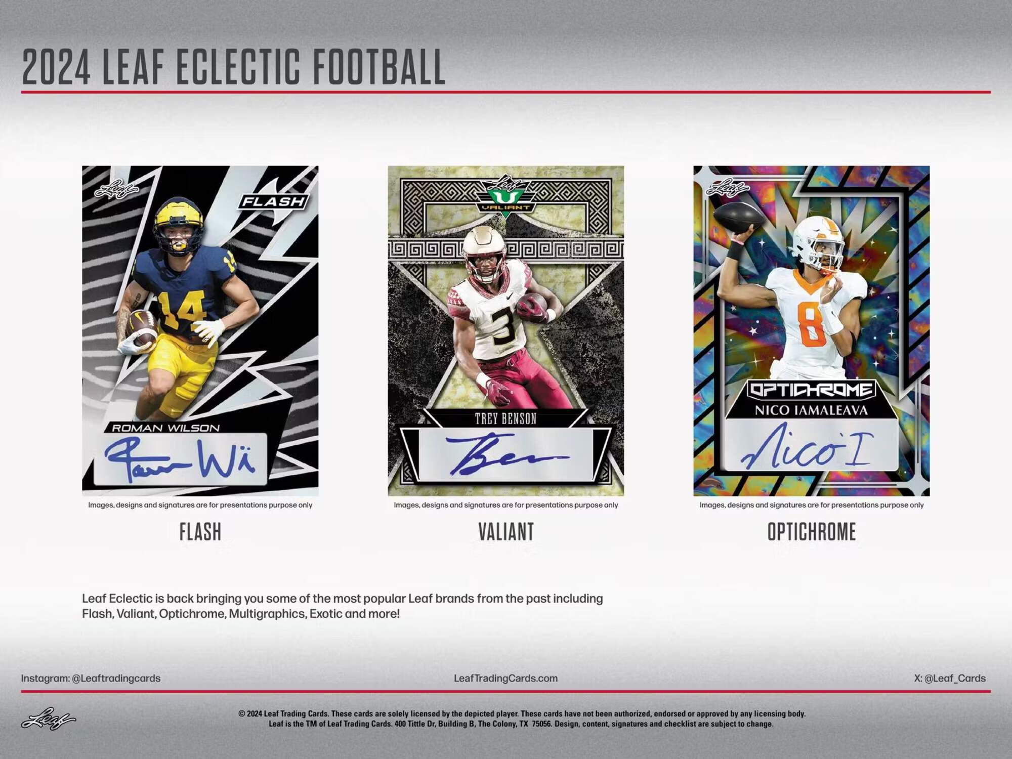2024 Leaf Eclectic Football Jumbo Box