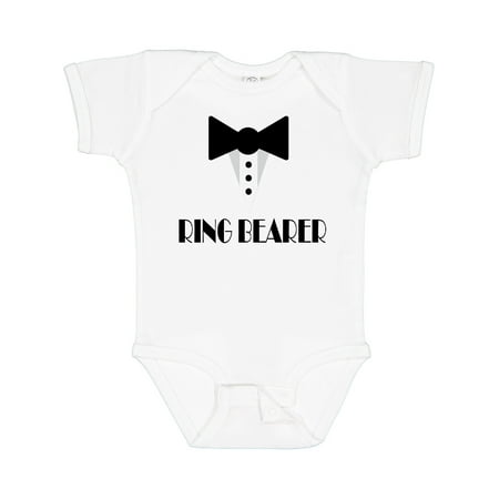 

Inktastic Ringbearer Mock Tux Wedding Tuxedo Gift Baby Boy Bodysuit