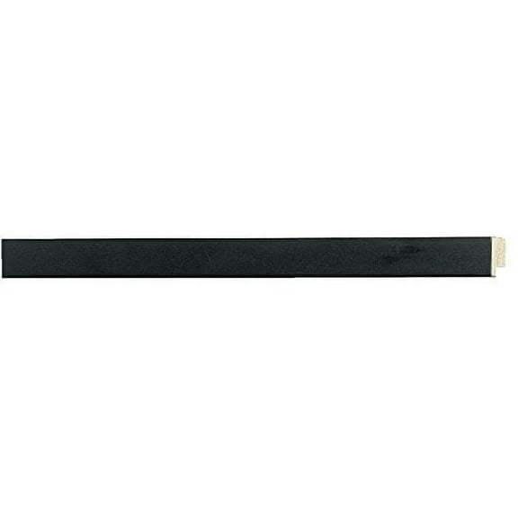 Picture Frame Moulding (Wood) 100Ft Bundle - Contemporary Black Finish - 0.75" Width - 5/16" Rabbet