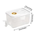 thumbnail image 3 of Leak Proof Refrigerator Beverage Dispenser With Secure Locking Lid And Spigot For Cold Drinks Juice Iced, 3 of 5