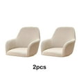 thumbnail image 4 of Toystoory Fundas elásticas para sillas de 2 piezas para sillones de comedor y sillas renovadas, amplia gama de aplicaciones Decoración del hogar caqui, 4 of 6