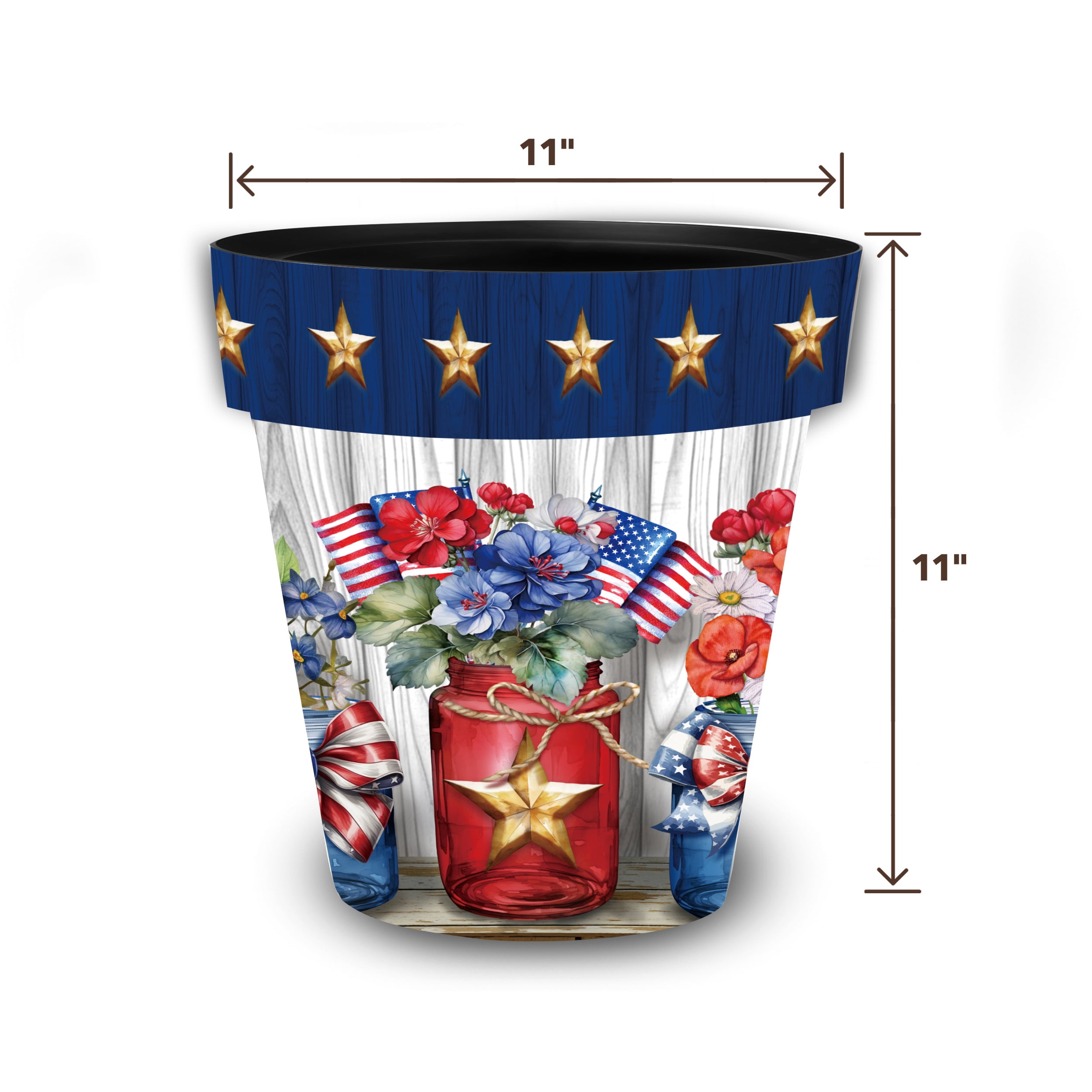 Briarwood Lane Spring Planter 11.75" x 11" x 11" American Flowers Medium For Spring Planter