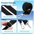 thumbnail image 5 of 2PCS Bimini Top Straps, Adjustable Heavy Duty Bimini Top Straps with Double Snap Hooks, Marine Grade Boat Webbing Straps, 25" to 45" Adjustable Reinforced Straps for Awnings, Kayaks, Tents, 5 of 7