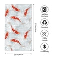 thumbnail image 3 of Salouo Koi Fish Corals,Spring Summer for Ultra Absorbent and Soft Hand Towels for Bath, Hand, Face, Gym and Spa-27.5x16in, 3 of 8