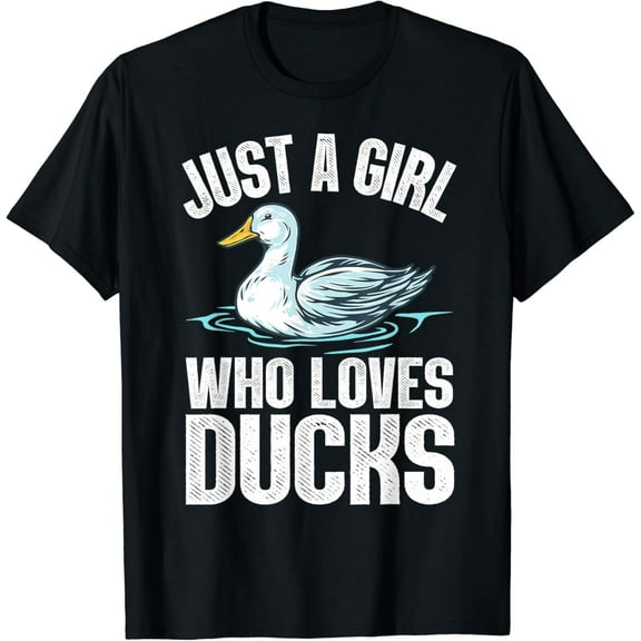Simple Fit Cool Duck For Women Girls Rubber Duck Yellow Mandarin Ducks T-Shirt