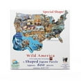 thumbnail image 3 of SUNSOUT INC - Wild America - 600 pc Special Shape Jigsaw Puzzle by Artist: Cynthie Fisher - Finished Size 34.75" x 27" - MPN# 96041, 3 of 5