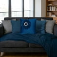 thumbnail image 5 of JWH 3D Flower Pillow Cover Navy Blue Square Dimensional Floral Sofa Cushion Cover for Living Room Bedroom Decor, 5 of 10