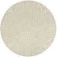 thumbnail image 2 of SAFAVIEH Blossom Roy Mediallion Wool Area Rug, Light Grey/Ivory, 6' x 6' Round, 2 of 7