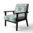 thumbnail image 2 of Designart "Multicolor Square Patchwork" Upholstered Patterned Accent Chair and Arm Chair, 2 of 5
