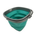 thumbnail image 2 of Homz Store N Store Seau Carré Pliable Portable de 10 Litres, Sarcelle, 2 of 7