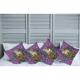 thumbnail image 2 of Ambesonne Fantasy Throw Pillow Cover 4 Pack, Futuristic Sci-Fi Woman, 18", Purple Sky Blue Marigold, 2 of 5