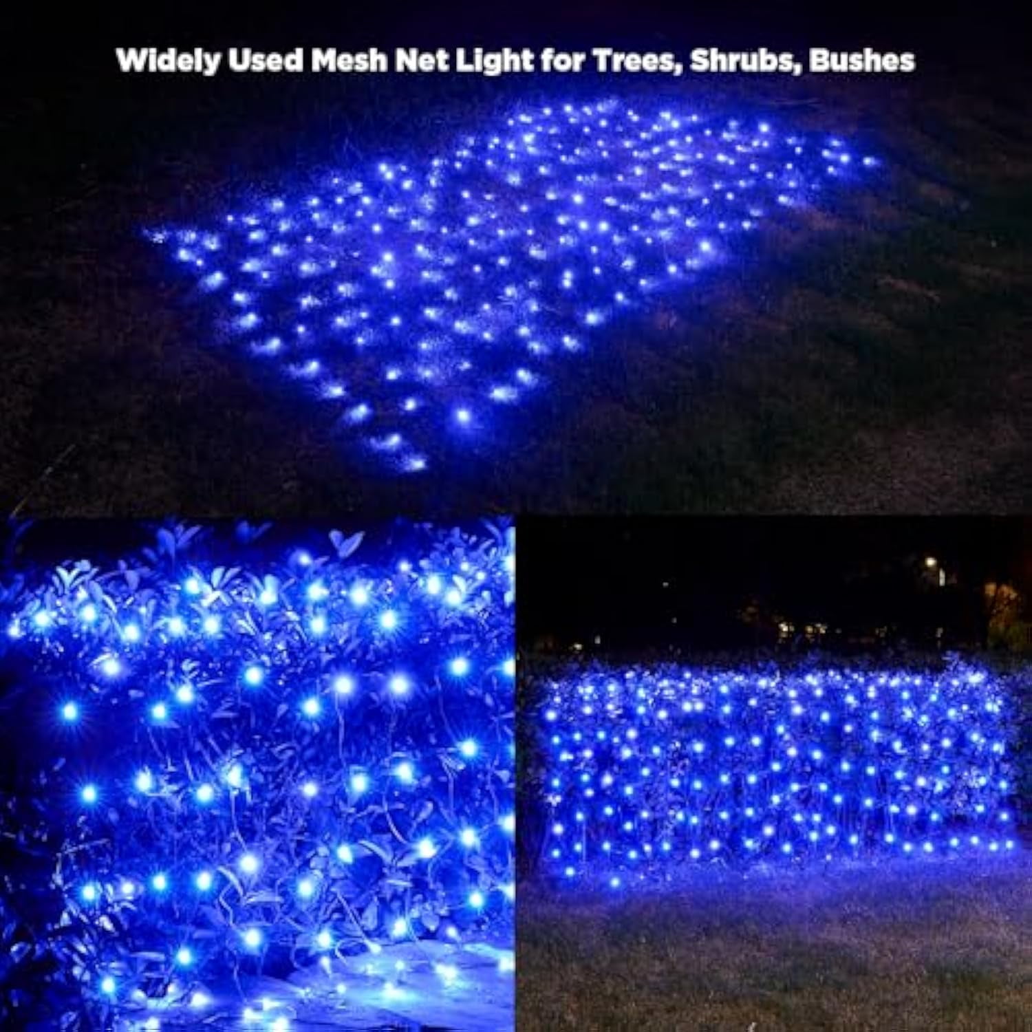 Wick's Outdoor Living 6 x 10 Mesh LED Blue Lights