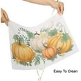 thumbnail image 2 of Thanksgiving Placemats Set of 6 Fall Place Mats Pumpkin Maple Leaves Table Mats Washable Non-Slip Heatproof Woven Placemats for Dining Table (17.7" X 11.8"), 2 of 6