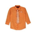 thumbnail image 3 of Kids World Boys' Dress Shirt & Tie (Patterns May Vary) - blorange, 7 (Little Boys), 3 of 4