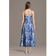 thumbnail image 5 of David’s Bridal, The Edit by DB Studio Women's Formal Floral Print Belted A-Line Midi Dress, Mid-Length, Satin, 5 of 5