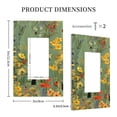 thumbnail image 3 of Haiem Botanical Garden With Cats Pattern Decorative Wall Plates, 1-Gang 5.0" x3.0", Unbreakable Thermoplastic Faceplate Cover for Decorator Receptacle Outlet & Switch-Style U, 3 of 6