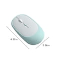 thumbnail image 3 of Wireless Mouse for Laptop, 2.4GHz Mute Portable Computer Mouse with USB Receiver, Ergonomic Design Comfortable to Grip, for Laptop, PC, Computer(Mint Green), 3 of 6