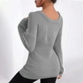 thumbnail image 4 of BSDJILFG Fall Sweaters for Women Trendy 2025 Off the Shoulder Tunic Tops Twist Front Solid Color Long Sleeve V-Neck Blouse,S-XL, 4 of 5