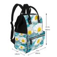 thumbnail image 2 of Daiia Daisy Flowers Large Capacity Baby Bag Waterproof Stylish Diaper Bag Mummy Backpack Adjustable Straps Diaper BagBaby Essentials Bag, 2 of 6