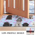 thumbnail image 3 of Poodles Door Rugs,Washable Non Slip Door Mats Indoor,Decorative Door Mats,Entry Mat Indoor for Entrance,Bedroom,Kitchen,Bathroom,17"x30", 3 of 6