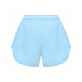 thumbnail image 6 of Tumotour Plus Size Summer Athletic Workout Shorts for Women Elastic Waist Shorts with Pockets Drawstring Summer Running Shorts Yoga Pants, 6 of 8