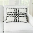 thumbnail image 4 of Nourison Crossed Braids Black 14" x 20" Indoor/Outdoor Throw Pillow, 4 of 6