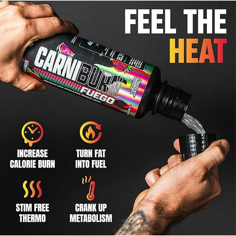 l-carnitine thermo Nutrex Carniburn Fuego Strawberry Watermelon 31 Servings