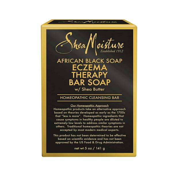 Shea Moisture African Black Soap Eczema & Psoriasis Therapy Bar, 5 Oz