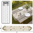 thumbnail image 3 of Spring Easter Table Runner Linen Burlap Table Runner 90 Inches Long Country Bunny Chick Floral Butterflies Burlap Dresser Scarves for Kitchen Island Coffee Dining Party Wedding Holiday Decor 13"x90", 3 of 8