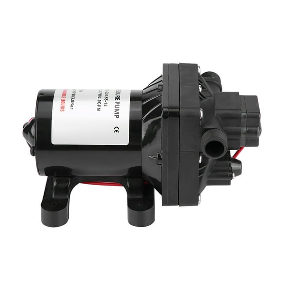 12V Water Pump Water Pump, PVC & Copper 12V DC 55 PSI 3 Gallons Gallons Per Minute For RV