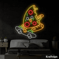 thumbnail image 2 of Craftnamesign Pizza Skateboarding Neon Sign, Pizza Restaurant Shop Decor, 2 of 4