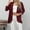 Wine, variant on Babysbule Cardigans for Women Women's 3/4 Sleeve Fashion Casual Comfortable Solid Color Cardigan Top Blouse