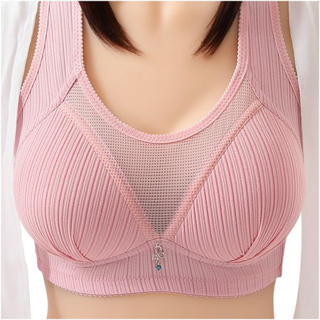 

Women Bras Wireless Seamless Plus Size On Clearance Women Bras Plus Size Behind Buckle Comfortable Breathable Exhaust Base Non-Steel Ring Non-Magnetic Buckle Underwear
