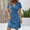 01 Light Blue, variant on Plus Size Dresses for Curvy Women Casual Summer Twist Front V Neck Short Sleeve Mini Dress, S-XXL