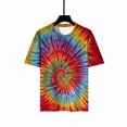 thumbnail image 6 of FRSASU Men Blouse Clearance Unisex Daily T Shirt 3D Print Graphic Print Tie-Dye Print Short Sleeve Tops Blouse, 6 of 9