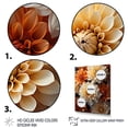 thumbnail image 3 of Designart "Coral Orange beautying Chrysanthemums" Floral & Botanical Floater Framed Wall Decor, 3 of 7