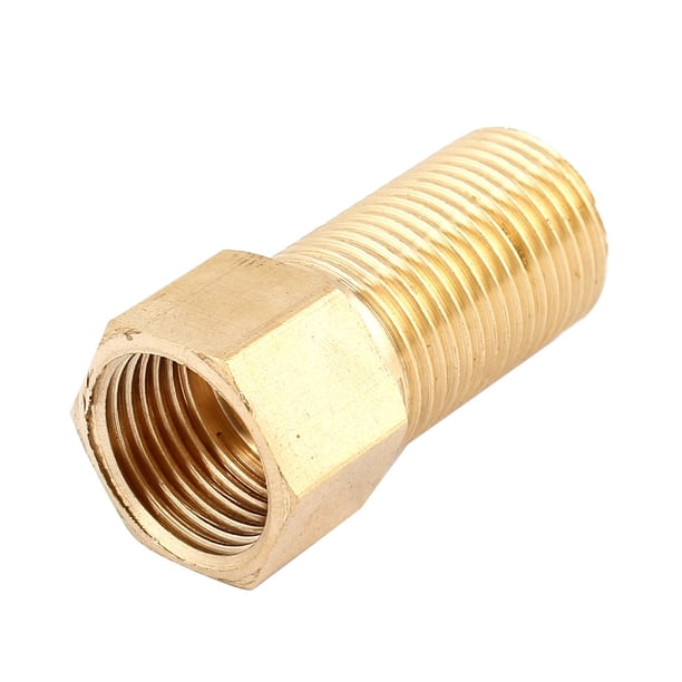 Conector de Niplo de Tubo de Latón de Rosca Macho a Hembra de 1/2PT, Accesorio Rápido de 5cm