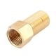 thumbnail image 1 of Conector de Niplo de Tubo de Latón de Rosca Macho a Hembra de 1/2PT, Accesorio Rápido de 5cm, 1 of 2
