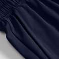 thumbnail image 6 of PiGOGI Men's Solid Color Polyester Shorts, Outdoor Casual Sports Beach Pants for Summer Leisure Dark Blue XXL, 6 of 6