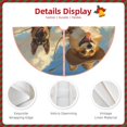 thumbnail image 3 of Sikiie Farm Corgi German Shepherd Nativity Christmas Tree Skirt, Jesus Christian Winter Holiday Tree Mat Decoration(30-48IN), 3 of 6