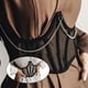 thumbnail image 4 of Corsé de mujer Cinturón Cadena de cintura con cordones Overbust Underbust Negro L Colcomx Cadena de cinturón de corsé, 4 of 8